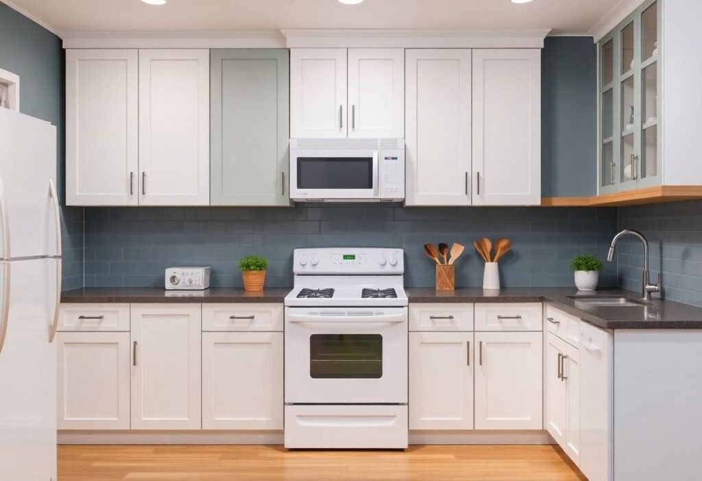 Cabinet Colors for White Appliances