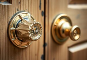 Wrapping door knobs with protective foil