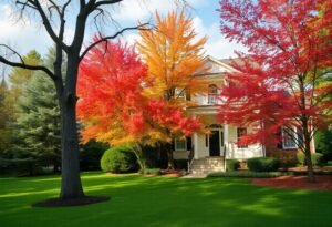 Trees Near Houses