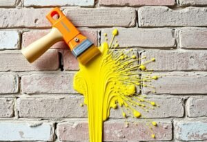 Cleaning paint from brick