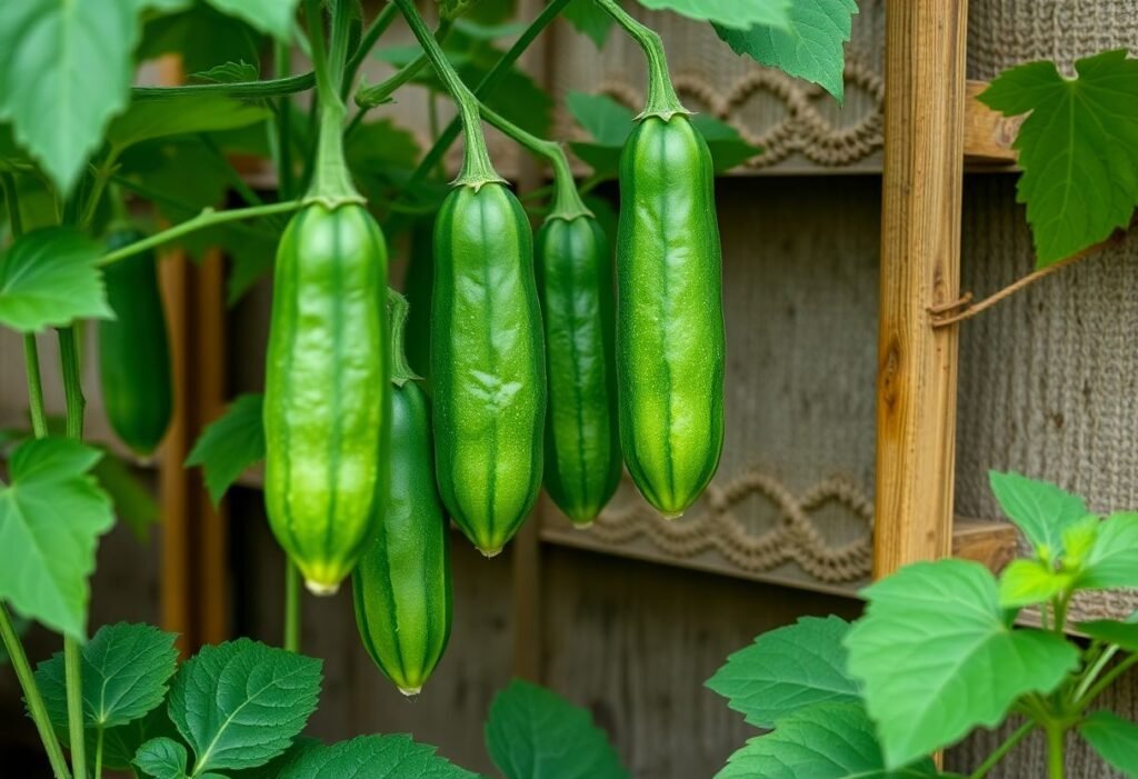 Vertical Gardening with Cucumbers