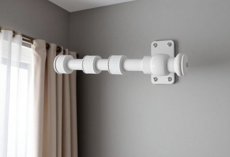 Mounting the curtain rod comfortably