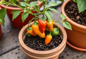 Growing jalapeño peppers in pots