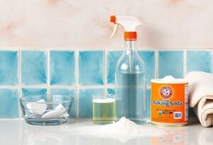 Cleaning with baking soda and vinegar