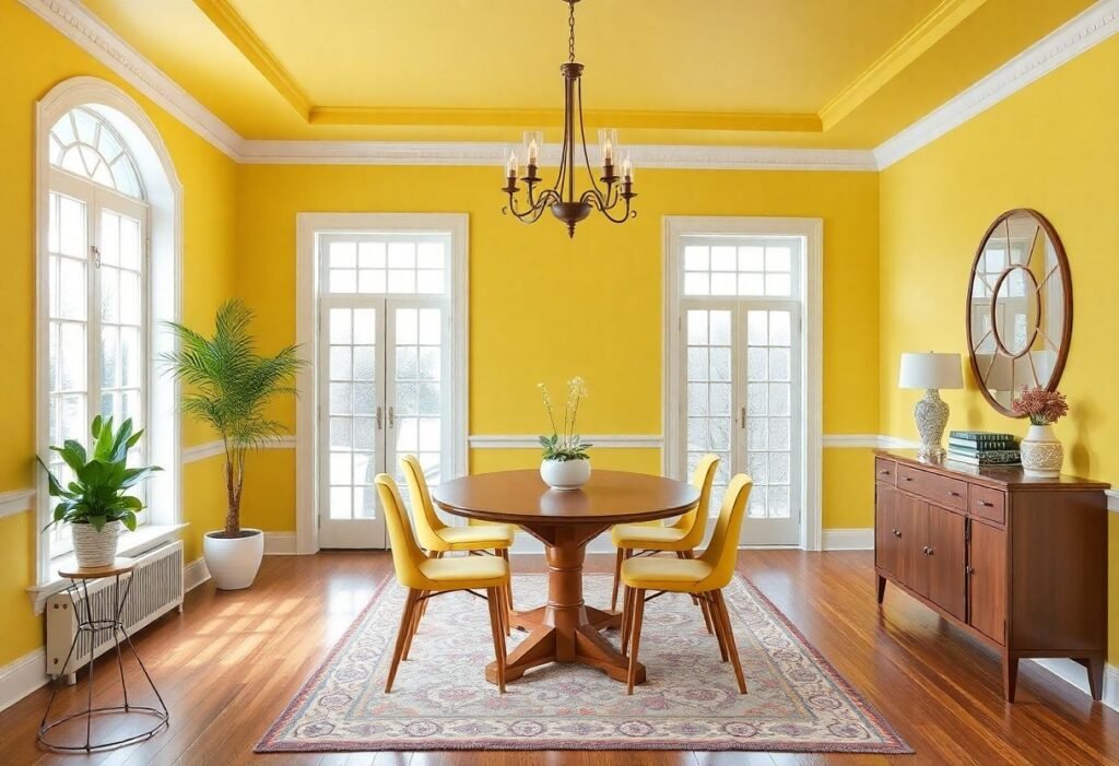 Brighten Your Dining Room with Yellow