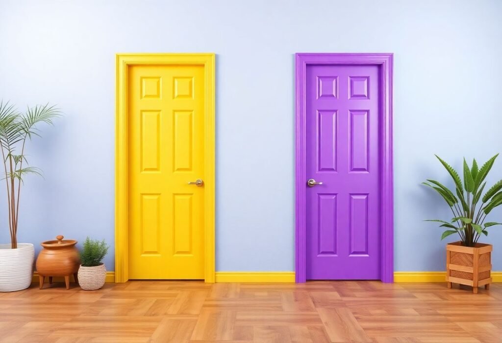 Doors and walls color harmony