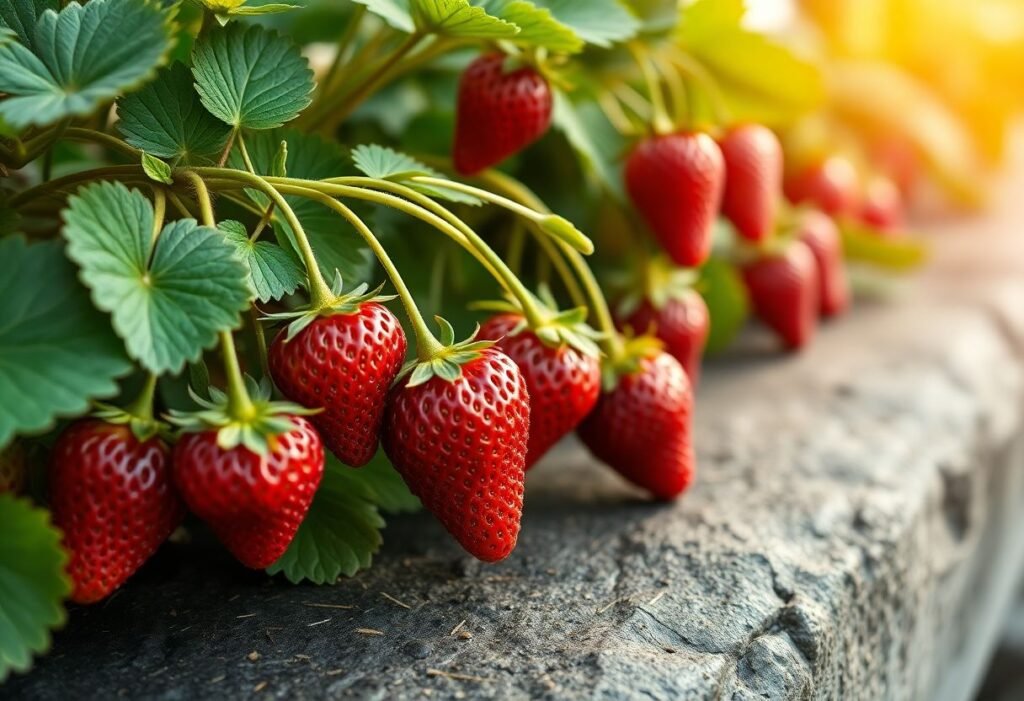 Strawberries from fruit