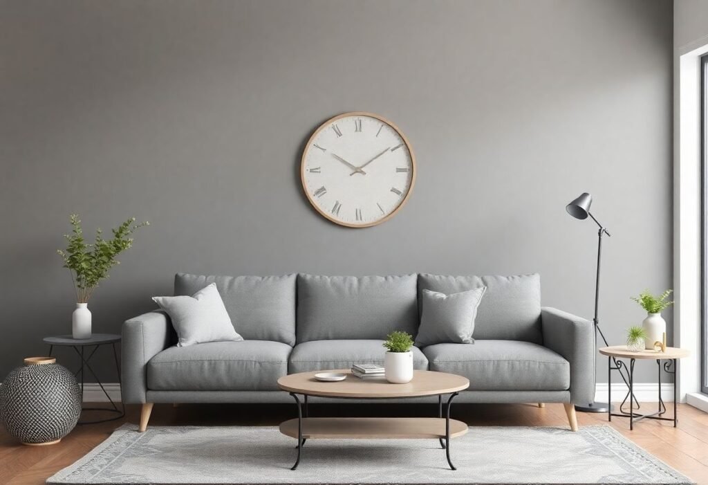 Perfect wall color for gray sofa