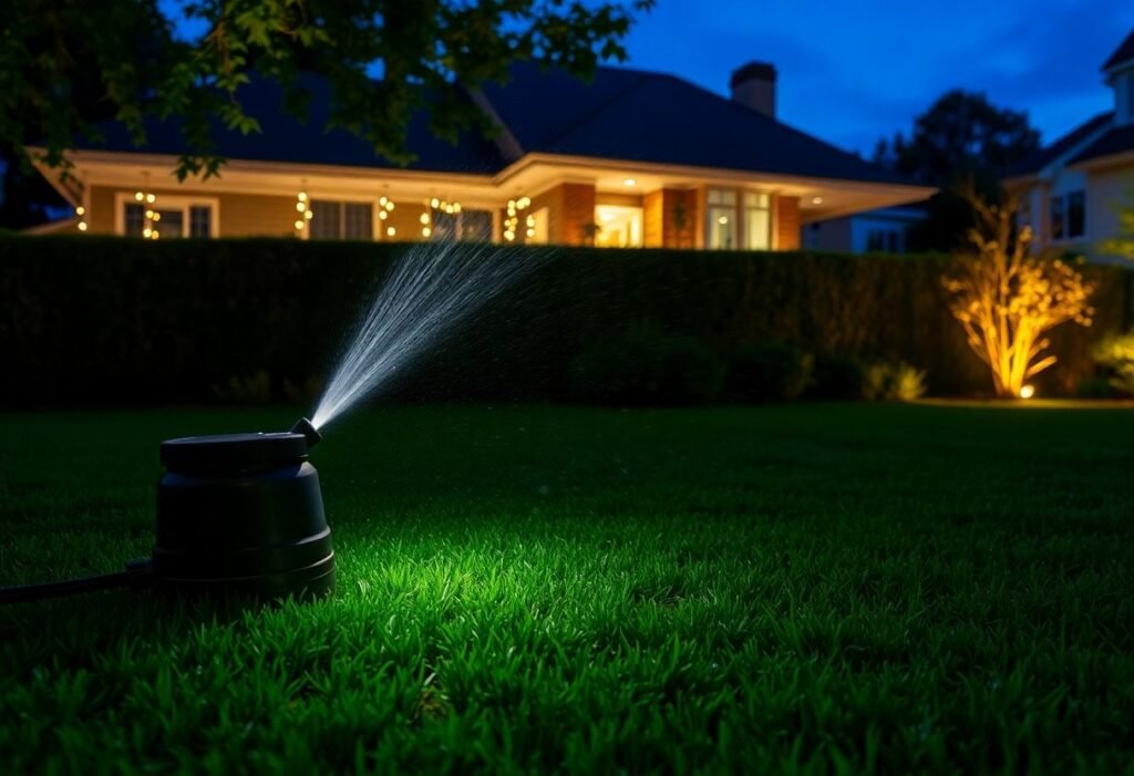 Watering Your Lawn at Night