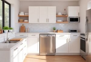 Small kitchen with dishwasher tips