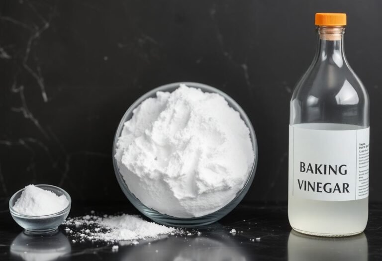 Cleaning with baking soda and vinegar