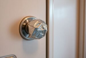 Wrap Foil Around Doorknobs