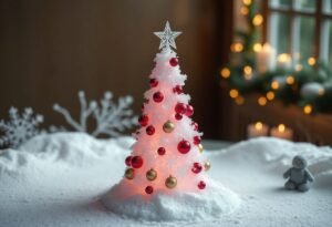 Christmas Tree Made of Sugar