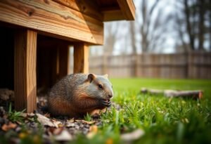 Removing groundhogs from your shed