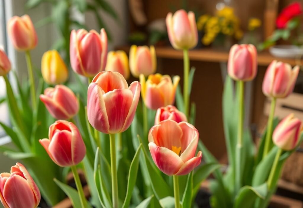 Indoors tulips: how to grow