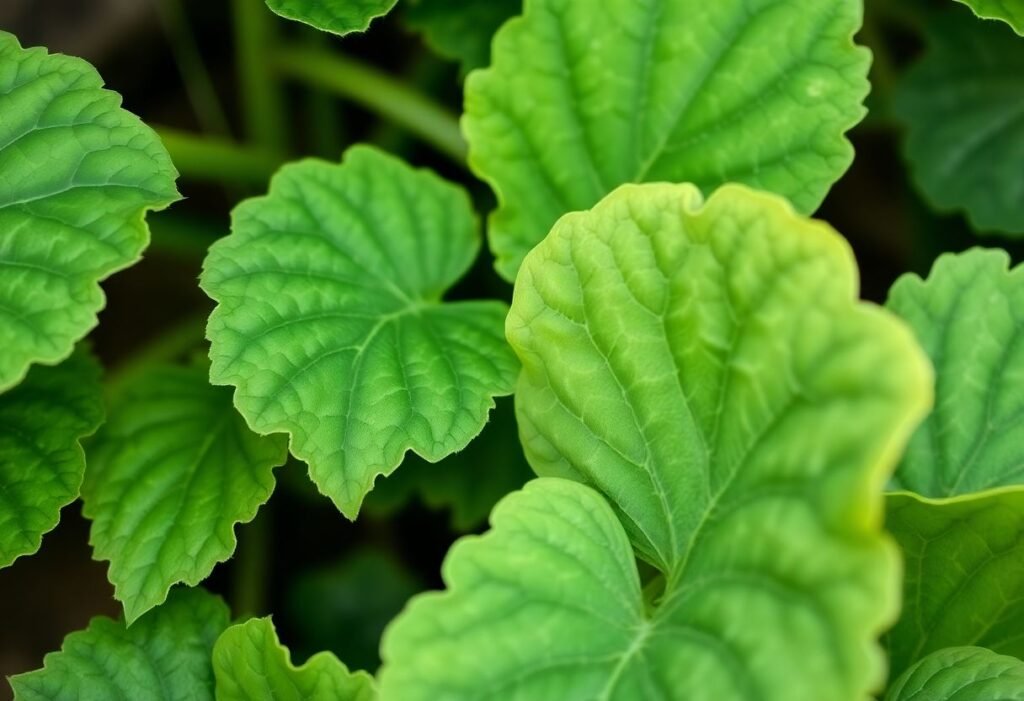 Zucchini leaves turn white and causes