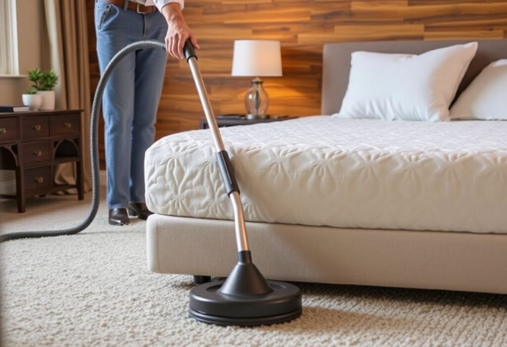 Cleaning mattress with carpet cleaner