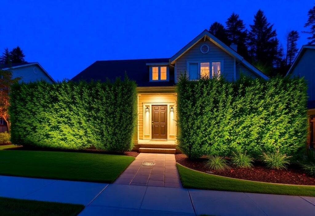 Front yard privacy hedge options