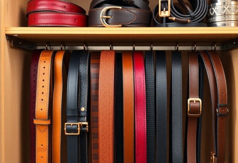 Discover how to organize belts effectively