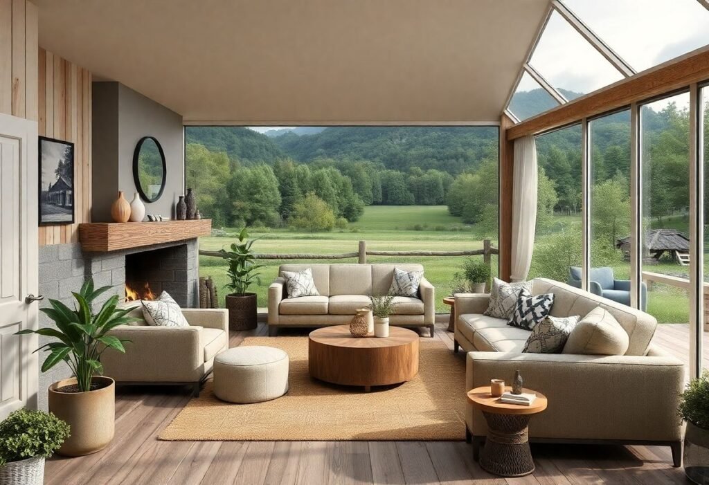 Countryside Lounge: A Rustic Haven