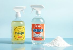 Vinegar and baking soda solution