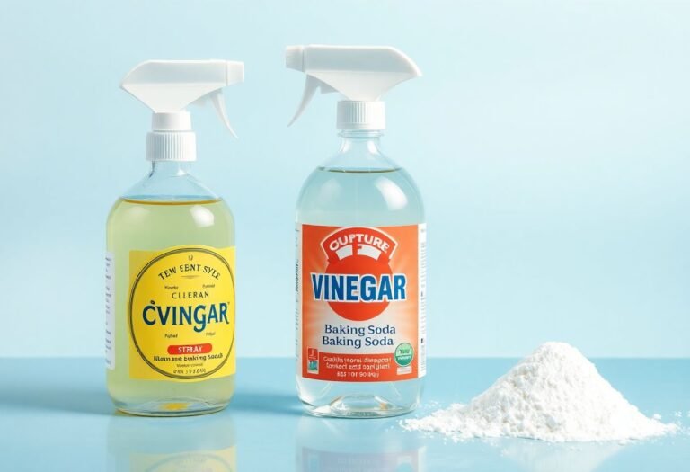 Vinegar and baking soda solution