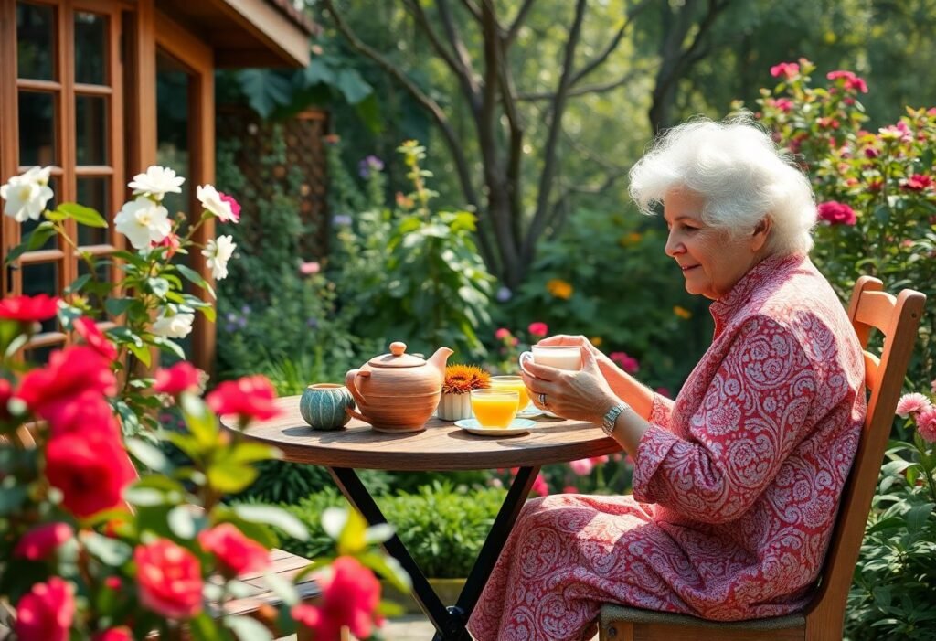 Tea Time in the Garden