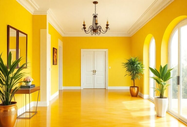 Stylish Yellow Hallway Ideas