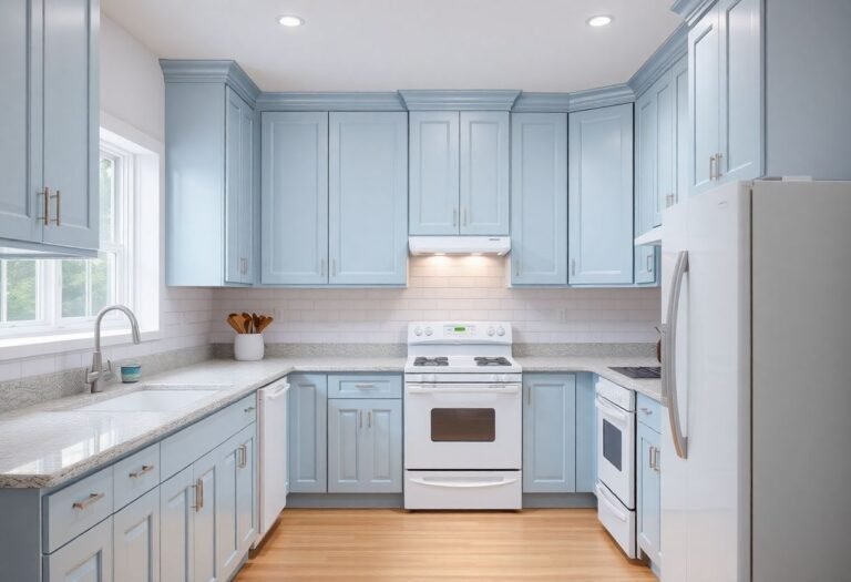 Cabinet Colors with White Appliances