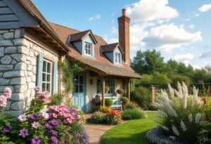 Country cottage gardens allure