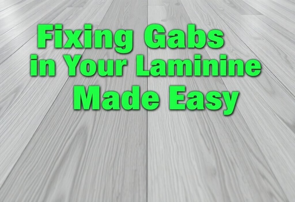 Fixing laminate floor gaps