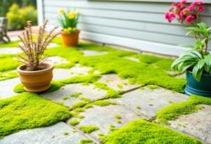 Moss on Patio