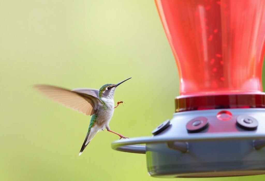 Ants on Hummingbird Feeders