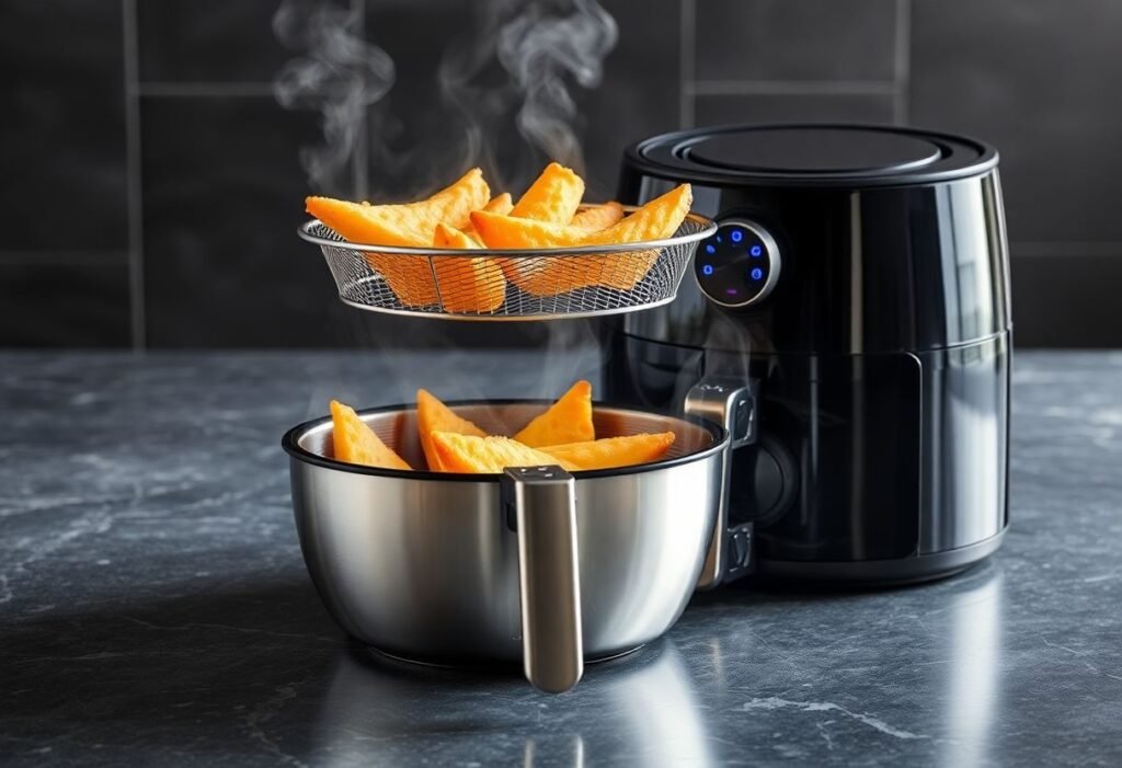 Stainless Steel Air Fryer Features