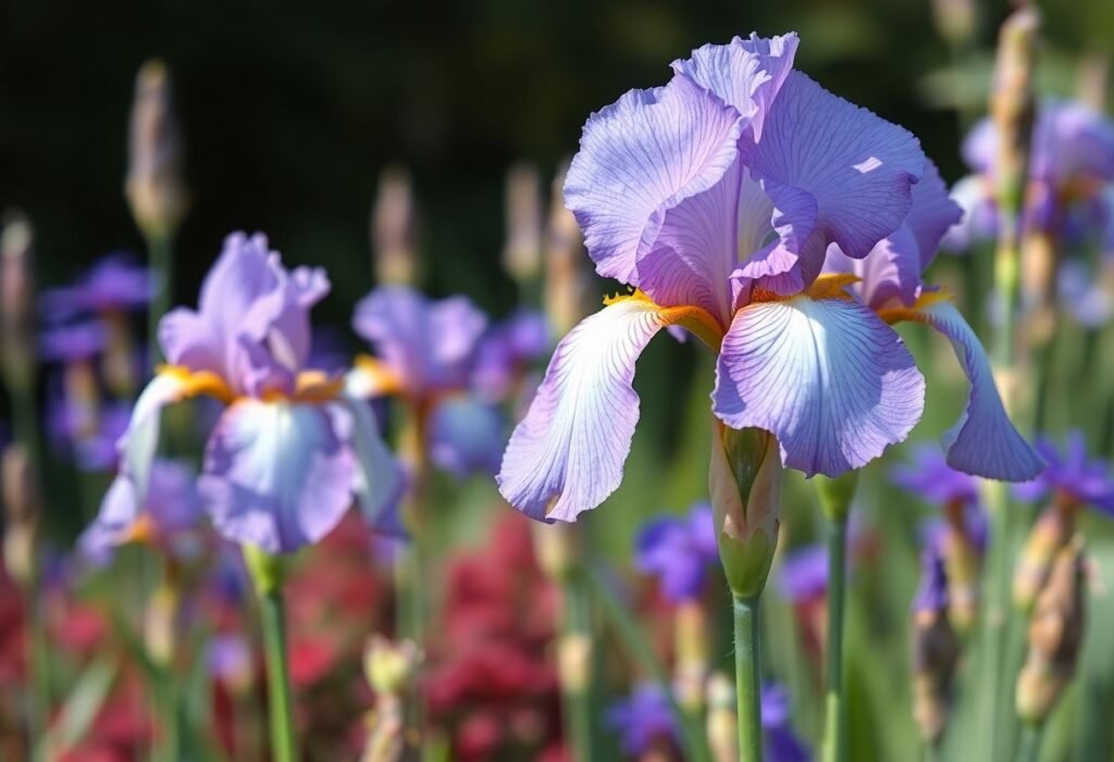 Blooming Cycle of Irises