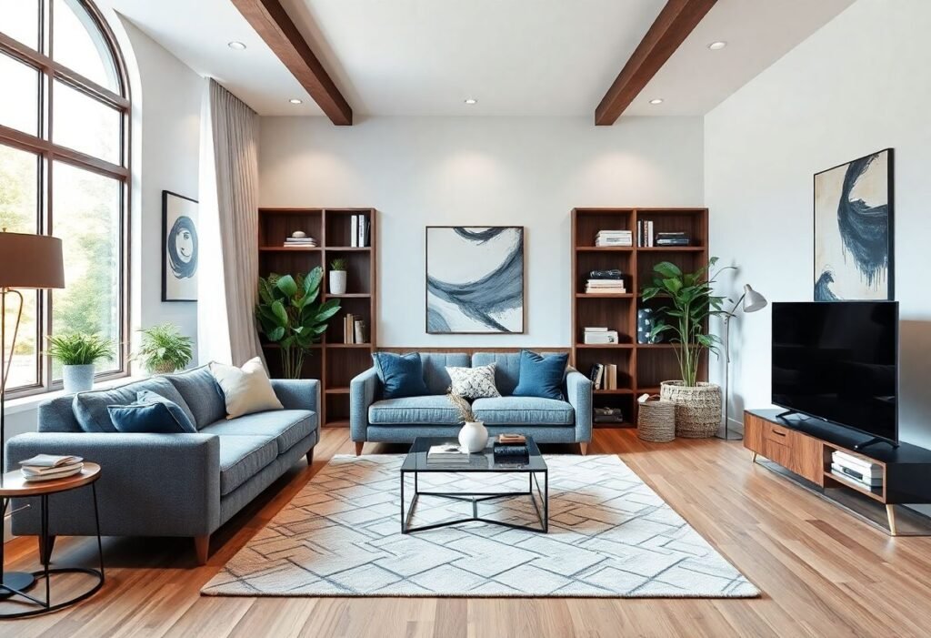 Small lounge, bigger feel