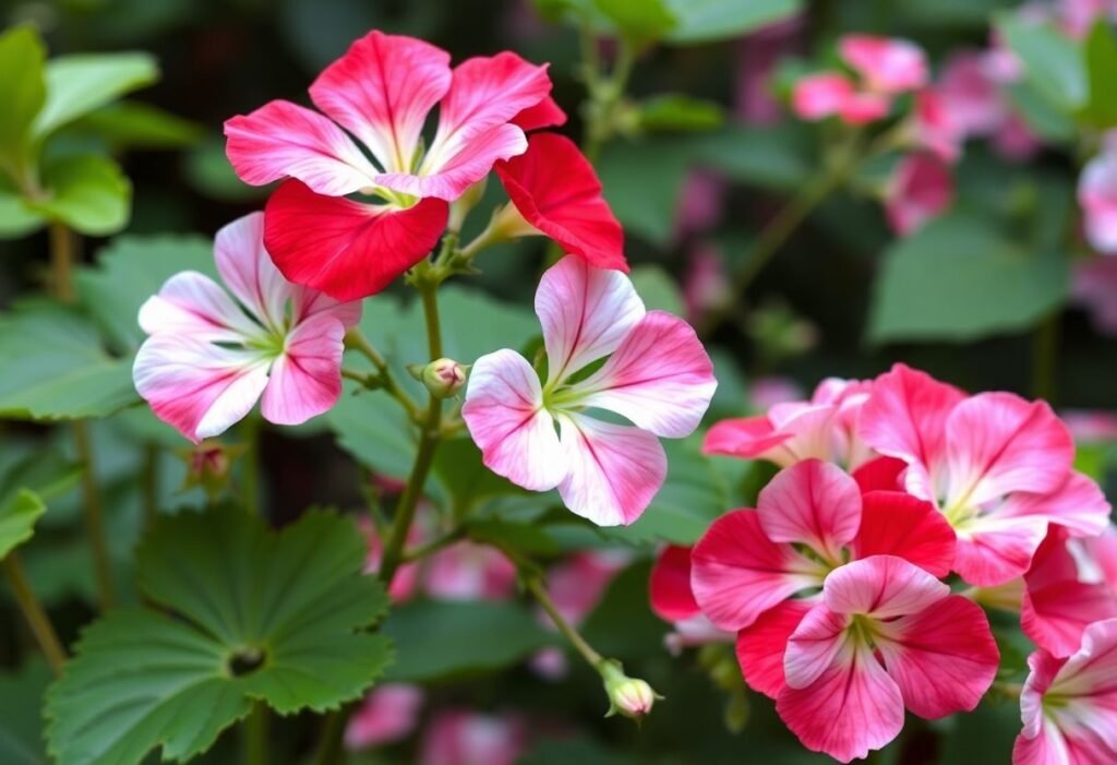 Geraniums and Their Blooms