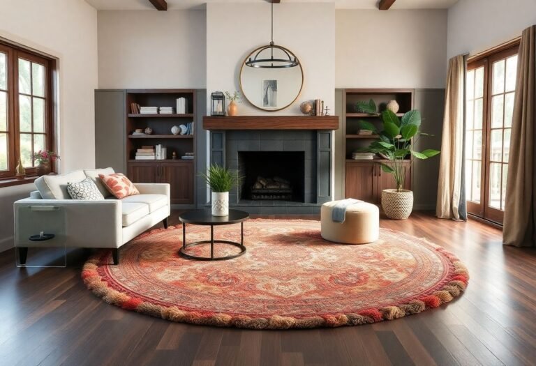 Using a Round Rug Effectively